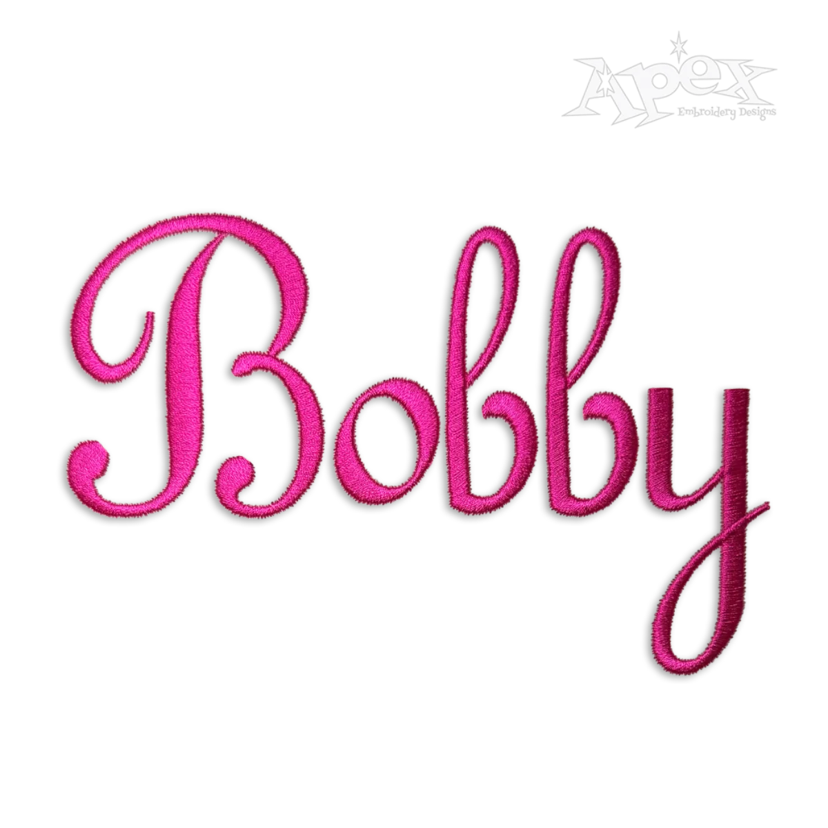 Southern Script Machine Embroidery Font by Apex